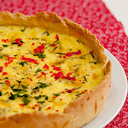 Quiche De Ricota E Cebolas